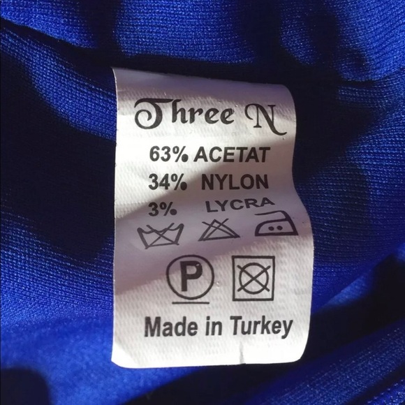 Beaded strapless Blue Silver Maxi Dress Size 44 (US 12) - Picture 9 of 9